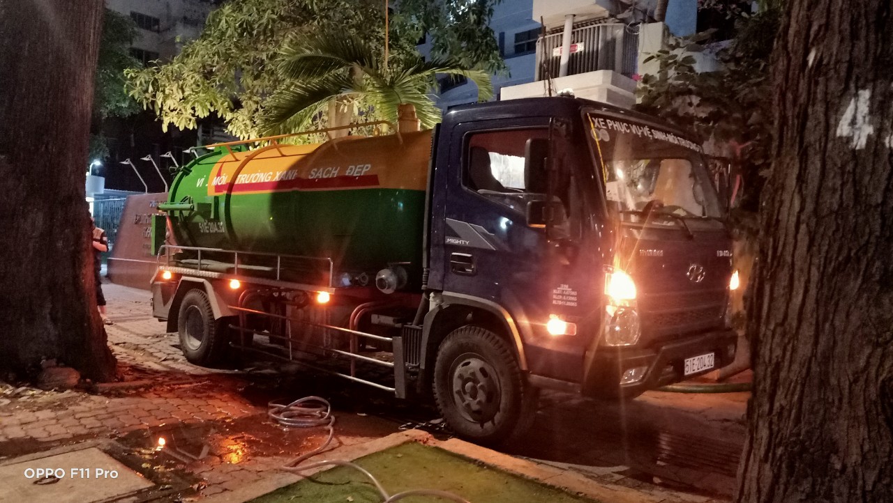 Dịch vụ hút hầm cầu Quận 1, TPHCM của Công ty Môi trường HM Sài Gòn
